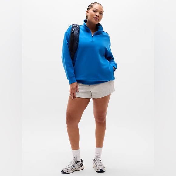 NWT Athleta Forever Fleece 1/4 Zip Sweatshirt - Picture 4 of 6